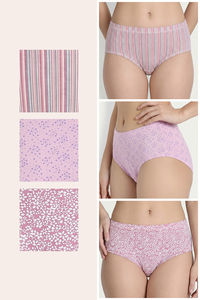 Zivame Medium Rise Full Coverage Hipster Panty (Pack of 3) -  Multicolor — thumbnail 2